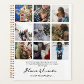 家族の計画とイベント写真と聖なる書物、 経典 プランナー手帳 (正面)