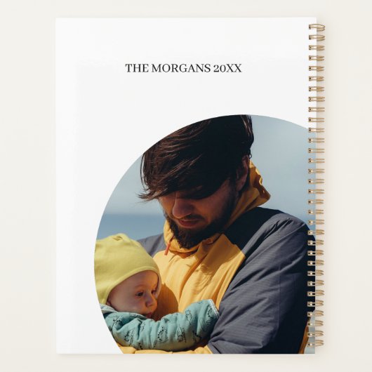 家族の計画とイベント写真と聖なる書物、 経典 プランナー手帳 (裏面)