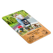 家族の記念品として最初の旅&カスタム4枚の写真 マグネット (右側)