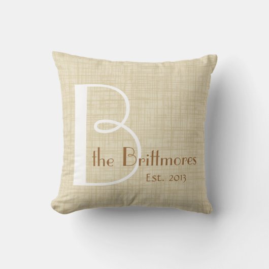 家族の記念品の羊皮紙の枕は、カスタマイズ クッション (正面)