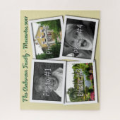 家族の記憶は4つのxのカスタムな写真クリームに挑戦します ジグソーパズル (縦)