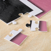 家族の記憶は4つのxのカスタムな写真ピンクに挑戦します ジグソーパズル (側面)