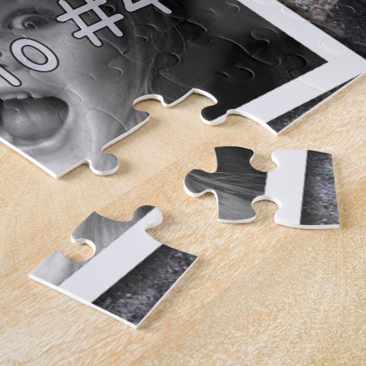 家族の記憶は4つのxのカスタムな写真石に挑戦します ジグソーパズル (側面)