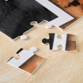 家族の記憶オレンジ石の4つのxのカスタムな写真 ジグソーパズル (側面)