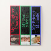 家族の記憶写真を認識する認知症アルツハイマー ジグソーパズル (縦)