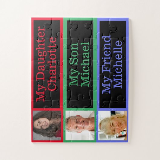 家族の記憶写真を認識する認知症アルツハイマー ジグソーパズル (縦)