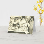 家族の誕生会! カード (黄色い花)