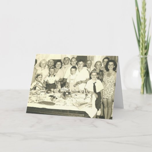 家族の誕生会! カード (正面)