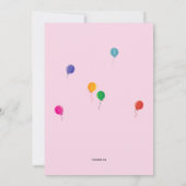 家族の誕生日のパーティの招待状 招待状 (裏面)