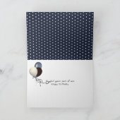 家族の誕生日水玉模様 カード (内部)