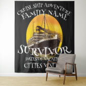 家族の誕生日2024パーティーTシャツ同窓会引退 タペストリー (インサイチュ)