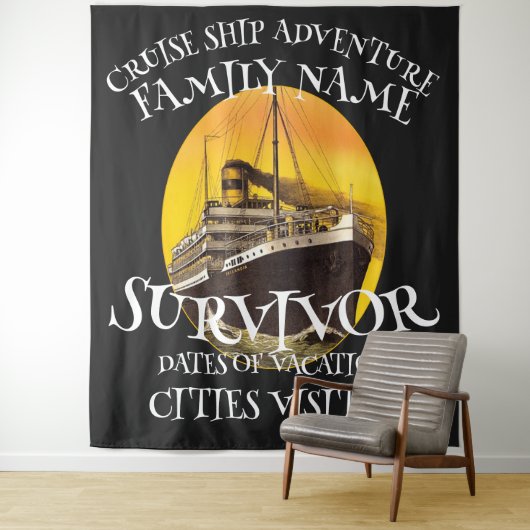 家族の誕生日2024パーティーTシャツ同窓会引退 タペストリー (インサイチュ)