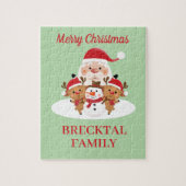 家族の贈り物!パーソナライズされたクリスマスパズル ジグソーパズル (縦)