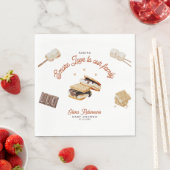 家族の赤ちゃんシャワーにもっと愛を追加 スタンダードランチョンナプキン (インサイチュ)