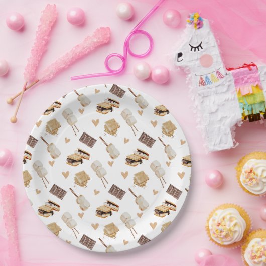 家族の赤ちゃんシャワーにもっと愛を追加 ペーパープレート (パーティー)