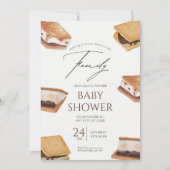 家族の赤ちゃんシャワーにもっと愛を追加 招待状 (正面)