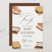 家族の赤ちゃんシャワーにもっと愛を追加 招待状 (正面/裏面)