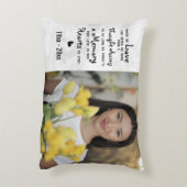 家族の追悼記念写真 アクセントクッション (裏面(縦))