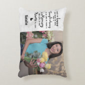 家族の追悼記念写真 アクセントクッション (正面(垂直))