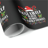 家族の遊クリスマスにおざおざになる可能性が高い ラッピングペーパー (ロールコーナー)