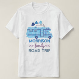 家族の遠征の休暇のキャンピングカーRV Motorhomeの名前 Tシャツ