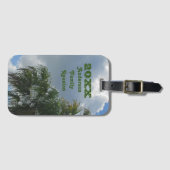 家族の集まり懇親会バケーションキープサケ ラゲッジタグ (正面横)