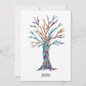 家族の集まり 招待状 (裏面)