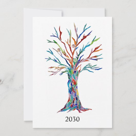 家族の集まり 招待状 (裏面)