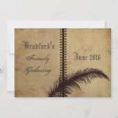 家族の集まり – 招待状 – 本 – ヴィンテージ (裏面)