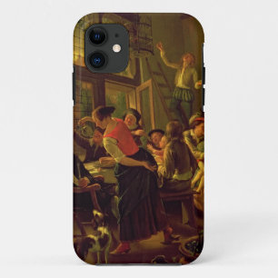 家族の食事(キャンバスの油) iPhone 11 ケース
