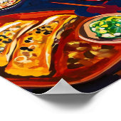 家族の食事 ポスター (角)