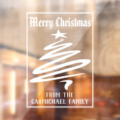 家族の飾り付けからクリスマスを楽しむ ウィンドウサイン (シート2)