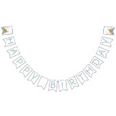 家族の魚釣り旅行:男の子の1歳の誕生日 バンティングフラッグ (全)