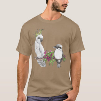 家族の鳥ギフト Tシャツ