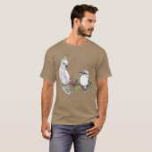 家族の鳥ギフト Tシャツ (正面フル)