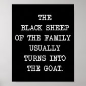 家族の黒い羊は通常Tに変わる ポスター (正面)