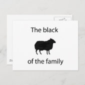 家族の黒い羊 ポストカード (正面/裏面)