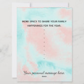 家族の1年を振り返る カスタム4枚の写真 シーズンカード (裏面)