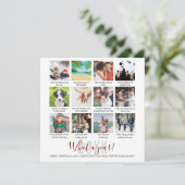 家族の1年 キャプション12 フォトコラージュ シーズンカード (スタンド正面)