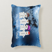 家族の4雪だるまアクセント枕 アクセントクッション (正面(垂直))