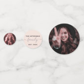 家族の5枚の写真を追加カスタムする コンフェッティ (正面)