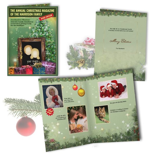 家族のHoliday Photo Magazine 🎄カード カード