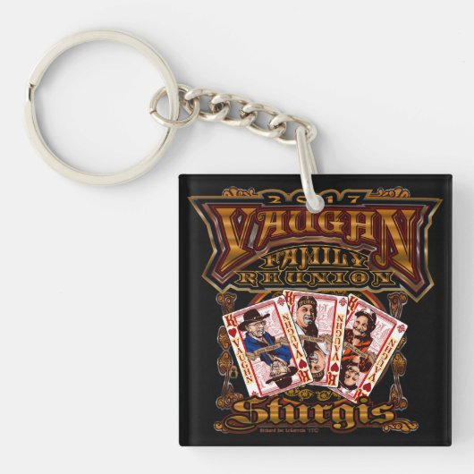 家族のVaughnの懇親会Keychain キーホルダー (正面)