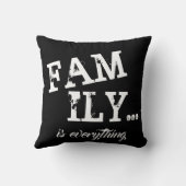 家族はすべてベージュグランジなスタイルです- クッション (裏面)