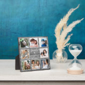 「家族はすべて」フォトファミリークォートグレイボード フォトプラーク (インサイチュ)