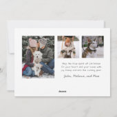 家族はすべて モダン フォト ホリデー カード (裏面)