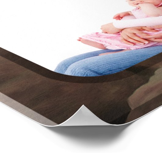 家族はギフトフォトコラージュ0893アートプリント ポスター (角)