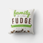 家族はファッジのおもしろいな引用文のようです クッション (正面)