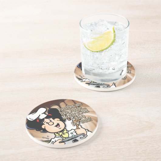 家族はファッジのようなものだ コースター (側面)