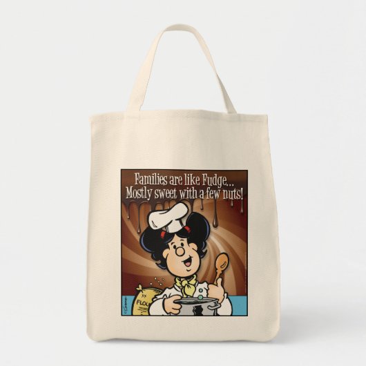 家族はファッジのようなものだ トートバッグ (正面)